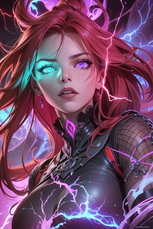 surrealist art, perfect,high quality,complex,dark fantasy,purple,glowing_hand_bright,detailed, realistic, high_resolution, complex_bg,perfect_human_hand,bright,shining, extreme_lightning,light_extreme_high_gamma,texture_bright_high, red_glowing_aura, female, sexy, portrait, gothic,