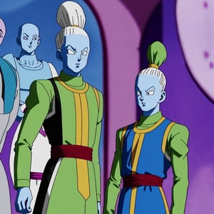 the character WHIS in a man from Dragon Ball wearing a tuxedo, suit, very elegant dress jacket, whis in a man