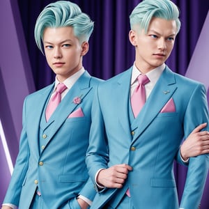 
the character WHIS man from dragon ball wearing suit, very elegant dress jacket