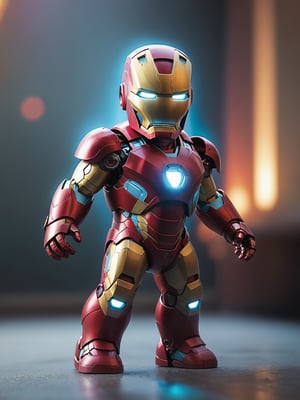 BABY marvel hero IronMan,  Colorful,  magical photography, dramatic lights, photo-realism, hyper-detailing, 4K, degree of freedom, A high resolution.