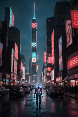 In a cyberpunk metropolis gripped by the neon glow of holographic billboards and the perpetual hum of cyber-enhanced life, a grim tableau unfolds. A surreal fusion of man and machine, where cybernetic implants seamlessly meld with synthetic limbs, reigns supreme. A cityscape painted in shades of electric blue, neon pink, and cold, unyielding steel sets the stage for a chilling scene that echoes with the whispers of a dystopian underworld.