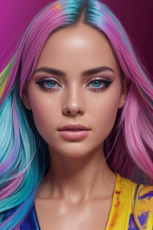 masterpiece, best quality, (extremely detailed CG unity 8k wallpaper, masterpiece, best quality, ultra-detailed, best shadow), (detailed background), (beautiful detailed face, beautiful detailed eyes), High contrast, (best illumination, an extremely delicate and beautiful), 1girl, ((colourful paint splashes on transparent background, dulux, )), ((caustic)), dynamic angle, beautiful detailed glow, full body, Enhance, wonder beauty ,FilmGirl