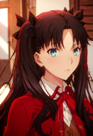 (safe:1.10), best quality, masterpiece, highres, solo, (tohsaka_rin_fatestaynightufotable:0.90), portrait, looking_at_viewer,tohsaka_rin_fatestaynightufotable