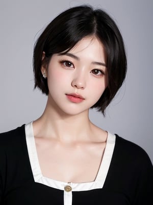 Korean girl, 1 girl, short hair, long straight hair, short hair, realistic, realistic, 16k high resolution, detailed, high detail,