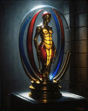 glass Sculpture , in style of Giger backlit, red yellow blue lighting,epic,cinematic,photorealistic    
trending on Artstation  highly detailed  digital painting  ultra reallistic  extremely detailed  studio lighting  photorealistic beautiful  high detail  dynamic lighting  hyperrealistic  high definition  crisp quality  colourful cinematic postprocessing  RHADS  Artgerm