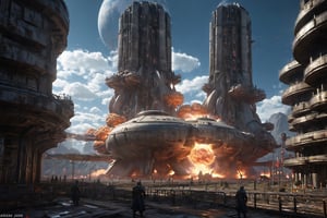 bomba nuclear explotando,Renaissance Sci-Fi Fantasy,kaidan,jyutaku