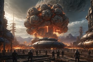 bomba nuclear explotando,Renaissance Sci-Fi Fantasy,kaidan,jyutaku,HellAI