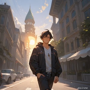 Score_9, Score_8_up, Score_7_up, Score_6_up, Score_5_up, Score_4_up,

1boy black hair, a very handsome man, wearing a black suite,day, sun, city, man walking in the city with a coffe in one hand, ciel_phantomhive,jaeggernawt,perfect finger,more detail XL