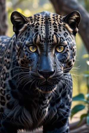 (detailed face:1.2), (detailed eyes:1.2), (detailed background:1.2), (masterpiece:1.2), (ultra detailed), (best quality),(imagine a black leopard), full body portrait, mask, ,Monster, aromr, a leopard that is used for battle,