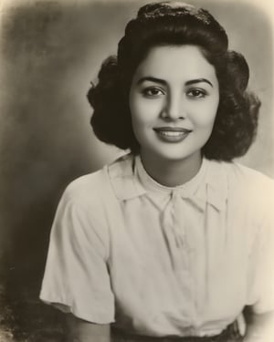 a black and white photo of a woman, old black and white photo, vintage closeup photograph, old photo, an old black and white photo, old yearbook photo, black and white old photograph, black and white old photo, black and white vintage photo, old photograph, aged photo, in her early 20s, very old photo, 70s photo