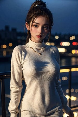 8k, masterpiece, best quality, realistic, sharp focus, cinematic lighting, extremely detailed,short-quad_braids girl with brown hair, realistic face,city scape, sweater_dress,aroused_face,8K resolution, in a realistic setting,body shot, with a realistic background, 3Dcinematic,chillout.mix,a very bright light,browneyes,Multiple_earrings,split_ponytail,hydrotech,modernvilla,eager pet pose,ninjascroll,kawacy,no_humans,night_view_background,interior,yofukashi background,a cruise ship