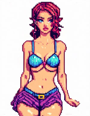 girl sexy,Pixel art,Pixel 