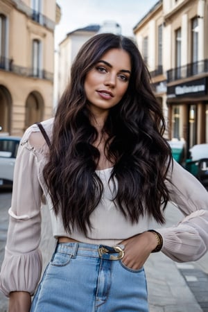 Beautiful woman on the street


