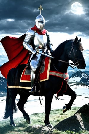 Medieval mythology: legendary in medieval lore, the enigmatic Black Knight embodies mystery, formidable prowess, and a guardian's unwavering commitment in timeless tales.