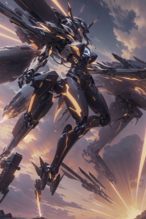 (masterpiece, best quality:1.5), (photorealistic:1.3), semi realistic, official art, ultra-detailed, intricate details, HDR, soft lighting, vibrant, depth of field, 1girl, flying in sky, black color hair, dynamic pose, dynamic angles, shiny skin, mecha musume, REIOVABIKINI, huge robotic arms,  equip rocket boosters, sexy mecha bikini, bright, happy, fun, soft lighting, cloud, full body, mecha headgear,hydrotech,inblackholetech