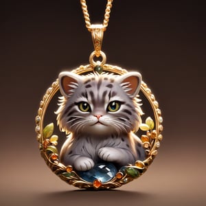 Pallas's cat Pendant,masterpiece,best quality,8k,cg,