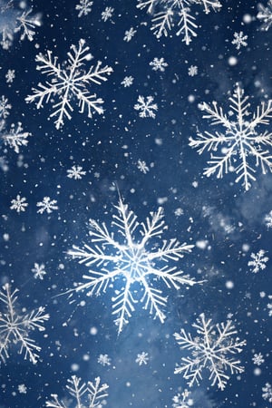 (one snowflake occupies the lower right quarter of the entire image:1.3), beautiful masterpiece, (high resolution: 1.3), pure background, scenery,single human,Snow