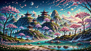 Create a mid-journey scene in a Korean-inspired fairyland. Envision cherry blossom trees casting a dreamlike atmosphere, traditional palaces against serene mountains, and elegant cranes soaring through the air. Characters in Hanbok or fairy-like beings add cultural charm. Incorporate traditional instruments and lanterns for a magical touch. This scene captures the grace and enchantment of a Korean-inspired fantasy realm.

scenery 32k, masterpiece, best quality, 3D, Extremely detailed, voluminetric lighting, anime

Reality XL:0.8, 3d_toon_xl:0.8, JuggerCineXL2:0.8, detail_master_XL:1.4, detailmaster2.0:0.8, Zombie,lineart,Anime,line anime,SDXLanime:0.8,LineAniRedmondV2-Lineart-LineAniAF:0.8,EpicAnimeDreamscapeXL:0.8,ManimeSDXL:0.8,Midjourney_Style_Special_Edition_0001:0.8,animeoutlineV4_16:0.8,perfect_light_colors:0.8,LineAniAF,CuteCartoonAF,Cursed Energy:0.9,Movie Still,DonMCyb3rSp4c3XL,biopunk style,Landskaper,biopunk,ink scenery,add_more_color:0.8,Hyperreal_Surrealist_Add_More_Details005:0.8,Add_Details_XL-fp16:0.8,
,more detail XL,mcrbe,l0dbg