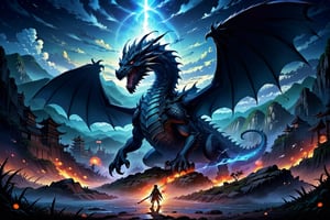 In this apocalyptic scene of the alternate world, an immensely evil dark dragon hovers in the smoke-shrouded sky. Its colossal and menacing body exudes an icy, malevolent energy, and the dragon's scales radiate a cold darkness. The emergence of this dark dragon foretells the impending apocalypse.

scenery 32k, masterpiece, best quality, 3D, Extremely detailed, voluminetric lighting, anime, cartoon clothing,


Reality XL:0.8, 3d_toon_xl:0.8, JuggerCineXL2:0.8, detail_master_XL:1.4, detailmaster2.0:0.8, Zombie,lineart,Anime,line anime,SDXLanime:0.8,LineAniRedmondV2-Lineart-LineAniAF:0.8,EpicAnimeDreamscapeXL:0.8,ManimeSDXL:0.8,Midjourney_Style_Special_Edition_0001:0.8,animeoutlineV4_16:0.8,perfect_light_colors:0.8,LineAniAF,CuteCartoonAF,Cursed Energy:0.9,Movie Still,DonMCyb3rSp4c3XL,biopunk style,Landskaper,biopunk,ink scenery,add_more_color:0.8,Hyperreal_Surrealist_Add_More_Details005:0.8,Add_Details_XL-fp16:0.8,
,more detail XL