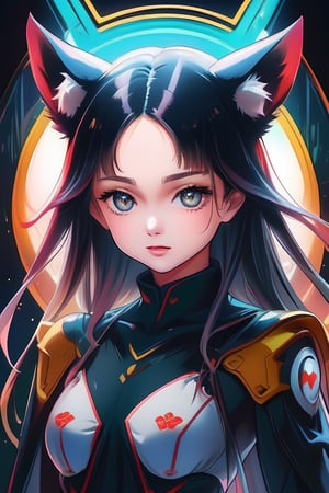 A charmingly juxtaposed image of a cutie girl's face on the Gundam RX72, fox ears captures attention with its unique blend of charm and futuristic style. The adorable dog features, complete with floppy ears and soulful eyes, stand out against the sleek, mechanical design of the suit. This exquisitely detailed painting radiates whimsy and precision, showcasing the artist's skill in merging contrasting elements seamlessly. A delightful and high-quality piece that combines nostalgia with a touch of playfulness, it invites viewers to imagine a world where man and canine coexist in perfect harmony.rClr