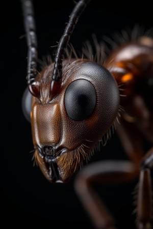 ,Hasselblad H6D-400c MS, low exposure, high contrast, ISO 100, with a 1800mm macro lens, eye of an ant
