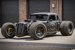 A Lamborghini 2020 rat rod style,more detail XL,rat_rod