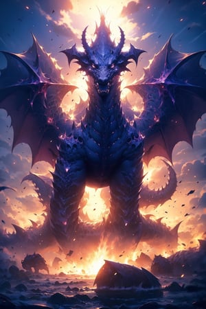 EpicGhost, dragon, cloud, sky, monster, glowing dark