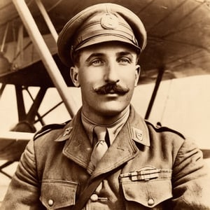 Lucky Ernie WWI flying ace