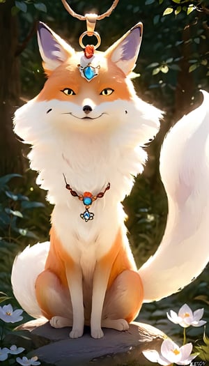  1 girl 九尾妖狐 
,flatee,isni,Spirit Fox Pendant