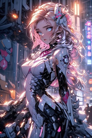 create a fantasy illustration image of a super hero like witchblade, she has white super hero suit, skin tight, cape, flying through the city, long majestic white cape,, cosmic starry flowing hair, flying through the city, detailed digital illustration in a cyberschool yard, epic, artstation, splash style of colorful paint, contour, hyperdetailed, fantasy, unreal engine, fantastical, intricate detail, splash screen, fantasy concept art, 16k resolution, deviantart masterpiece, oil painting, heavy strokes, paint dripping, splash arts, neon ambiance, muted colors, filigree detailed, rim lighting, magic, ultra, realistic, sharp features, highly detailed, sharp focus, muted colors, perfect face, perfect eyes, perfect full lips, supple female form, vivid, cinematic, Film light, Hyper detailed, masterpiece, atmospheric, high resolution, vibrant, dynamic studio lighting, WLOP style art,spidergwen