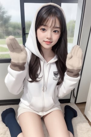  masterpiece,best quality,very long hair,cowboy shot,moinsun,moinsun,moinsun,moinsun,moinsun,moinsun,moinsun,moinsun,1girl,solo,long_hair,smile,sitting,looking_at_viewer,open_mouth,wariza,bangs,window,:d,blush,animal_hands,gloves,hands_up,socks,very_long_hair,hood,paw_gloves,animal_hood,brown_hair,long_sleeves,indoors,white_socks,hood_up,masterpiece