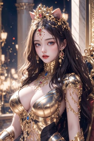 Egyptian queen, (cat woman), busty and sexy girl, 8k, masterpiece, ultra-realistic, best quality, high resolution, high definition,GH