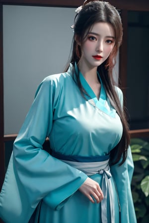 (8k, RAW photo, best quality, masterpiece:1.2), (realistic, photo-realistic:1.2)(raw photo) (extremely detailed CG unity 8k wallpaper) detailed and intricate, original,highres,1girl,long hair,(hanfu dress:1.23),looking at viewer,upper body,(light cyan clothing:1.29),(big breasts:1.52),Xyunxiao,1girl,Xziling,underwear,Dudou