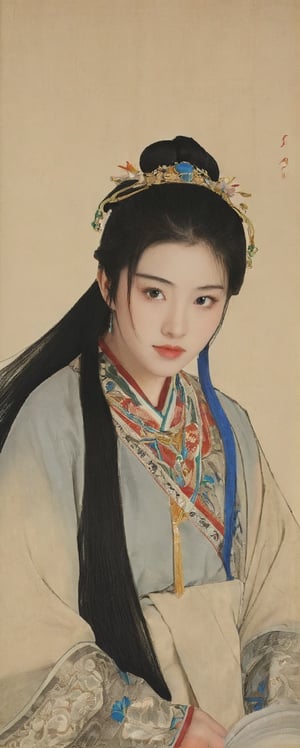 A portrayal of a teen girl, 18 years old from the Romance of the Three Kingdoms
