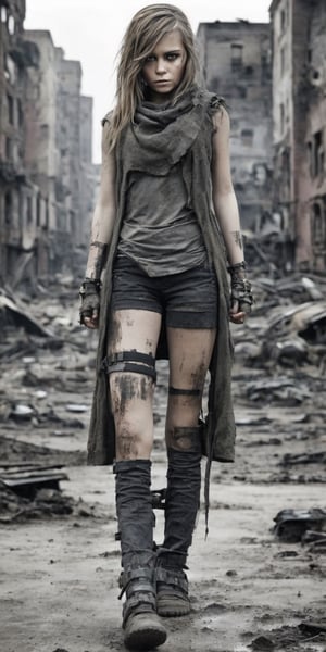 dramatic, full body, 1girl, dystopia,xxmixgirl