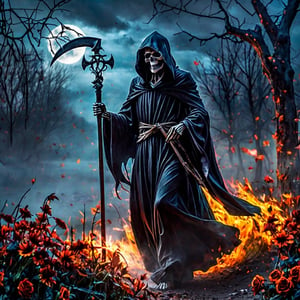 THE GRIM REAPER, A symbol of life and death, a representation of nature in which everything has an end, reminding humans of the importance of life and living it to the fullest