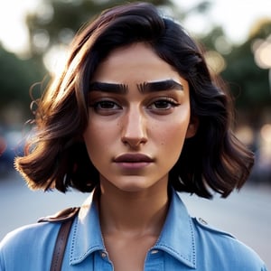full format portrait of Golshifteh Farahani, ((realistic human face proportions)), Meybis Ruiz Cruz, photorealistic, perfectly framed portrait, style, backlighting, in the style of the cycle frontier,more detail ,SAM YANG,More Detail,photorealistic,3DMM,SimplyPaint