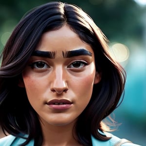 full format portrait of Golshifteh Farahani, ((realistic human face proportions)), Meybis Ruiz Cruz, photorealistic, perfectly framed portrait, style, backlighting, in the style of the cycle frontier,more detail ,SAM YANG,More Detail,photorealistic,3DMM
