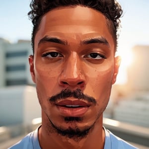 full format portrait of Elliot Knight, ((realistic human face proportions)), Meybis Ruiz Cruz, photorealistic, perfectly framed portrait, style, backlighting, in the style of the cycle frontier,more detail ,SAM YANG,More Detail,photorealistic,3DMM,SimplyPaint,1 girl