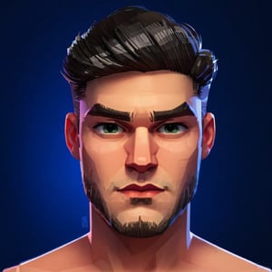 full format portrait of captainsparklez, sharp stylized facial features, Highres hair strands, 

photorealistic skin texture, sharp 3D character sculpt, 

backlighting, 

in the style of the cycle frontier, MRC, MeybisRuizCruz, Meybis Ruiz Cruz