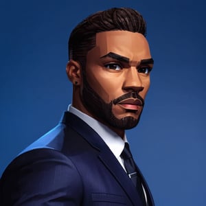 full format portrait of Omari Hardwick, 

sharp stylized facial features, Highres hair strands, photorealistic skin texture, sharp 3D character sculpt, 

backlighting, 

in the style of the cycle frontier, MRC, MeybisRuizCruz, Meybis Ruiz Cruz