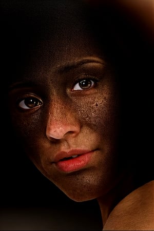 , symmetrical studio portrait of (hairless) Female, overcast lighting, symmetrical diffused lighting, nice skin, natural skin texture, dry skin, ((head facing forward symmetrically)), head and neck fully framed, highly detailed 8k skin texture, plane grey background, in the style of Daniel Boschung's FACE CARTOGRAPHY, 

detailed face, detailed nose, realism, realistic, raw, photorealistic, stunning realistic photograph, smooth,