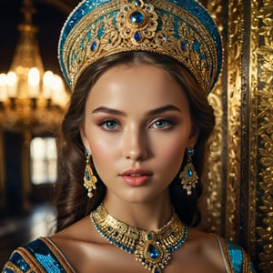 realistic, 4K, RAW photo, glistening textures, photography, HDR, cinematic lighting, iridescent gold, golden hour, photorealistic, reflection, award-winning, “”20 year old miss RUSSIA” by Steve McCurry, 35mm, F/2.8, character, hypermaximalist, elegant, ornate, beautiful, exotic, revealing, appealing, attractive, amative, hyper-realistic, popular on pornhub”