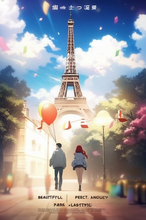 (top quality, best quality, official art, beautiful and aesthetic:1.2),poster,movie_poster,anime, anime_style,anime_screencap,anime_face,romantic_duo,couple,1boy,1girl,red_hair_girl,walking,best_quality,high_quality,8k,perfect_quality,perfect_anatomy,perfect,prefect_face, eiffel_tower,paris,cherry_tree,cherry_blossom,winter_clothes,no_text,no_above_text,no_bottom_text,delete_text,no_title