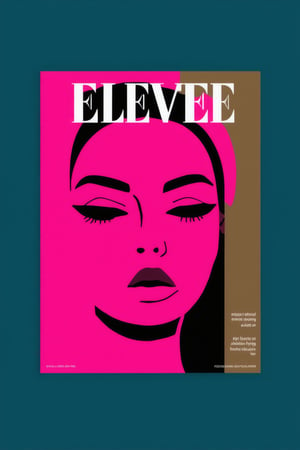 Flat Illustration of fashion The "Elevé" magazine cover features a bold, bright pink background with a stylized, flat design illustration of a woman's face, created using simple shapes and lines. Inside, the magazine boasts a range of fashion spreads, editorial content, and interactive features, including virtual try-on, swipe-able articles, and tap-able hotspots, all designed with a clean, modern aesthetic and bold colors. The result is a highly stylized, visually stunning magazine that blends high fashion with cutting-edge digital design, inviting readers to "rise above the ordinary" with each interactive and engaging issue.