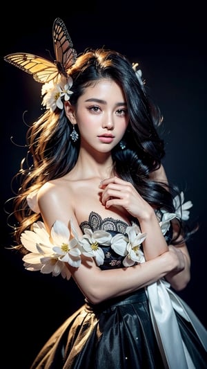 beautiful detailed flower, beautiful detailed eyes,hyper detailed,flower,hyper quality,,eyes,flower and hair is same color,beautifuly color,face,{{{{{her hair is becoming flower, flower,hair,flower,butterfly,}}}}},{{{{1girl}}}}kawaii,,{{{high details, high quality}}},{{{back light}}},{{hair and clothes is flower}},{{{upper body}}} ,high quality,hair with body ,webbed dress, upper body, flower leg, flower hands,body with flower, {{ flower with clothes}} , dress with flower, , light particles,black background, {{{{Hair with flower}}}},small breast with flower,big hair with flower,{{floating hair with flower,floating}}1girl,small breast, marbling with hair and clothes, looking at viewer,{{original}},{{arm down}}, {{paper cutting}}, black background, flower forground, {{hair with flower}},{{{{{highres}}}},} hair with flower,hair with flower ,hair, wavy hair ,diffusion lighting, abstract,Butterfly with body, flower with hair, her hair is flower,big top sleeves, floating
,High detailed,see-through