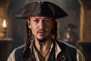 portrait of a man, Pirates of the Caribbean style,ch3st3r