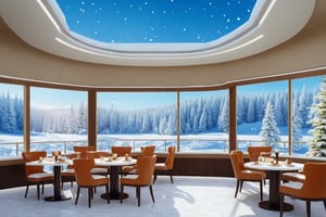 ((Hyper-Realistic)) photo of luxurious modern cafe in a winter resort,indoors,
(luxurious interior:table,chair,desserts display,coffee machine,ceiling light),curtains, window,snow,tree
BREAK
aesthetic,rule of thirds,depth of perspective,studio photo,trending on artstation,(Hyper-realistic photography,masterpiece,ultra-detailed,intricate details,16K,sharp focus,high contrast,kodachrome 800,HDR:1.3),by Antonio Lopez,Diego Koi,David Parrish,Canaletto and Samuel Silva,
w1nter res0rt,H effect,art_booster,ani_booster,w1nter res0rt