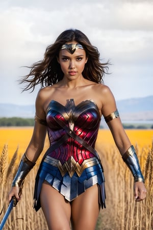 Plot:a beautiful warrior girl running in a field fast,20yo,1girl,solo,detailed exquisite face,soft shiny skin,looking at viewer,Jessica Alba lookalike,vivid colors,shield,holding,perfect hand,(running like an athlete)
BREAK
backdrop:field,rock,sky,lake,reflection,cluttered maximalism
BREAK
settings: (rule of thirds1.3),perfect composition,studio photo,trending on artstation,depth of perspective,(Masterpiece,Best quality,32k,UHD:1.4),(sharp focus,high contrast,HDR,hyper-detailed,intricate details,ultra-realistic,award-winning photo,kodachrome 800:1.3),(cinematic lighting:1.3)
BREAK
LoRA:art_booster,photo_b00ster, real_booster,wonder-woman-xl