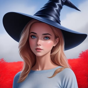 ((Ultra-Detailed)) halfbody portrait of a girl (wearing a witchhat:1.5),spanish girl,standing in front of a lake.1 girl,20yo,detailed exquisite face,soft shiny skin,playful smirks,detailed pretty eyes,glossy lips 
BREAK
[backdrop:beautiful lake,tree,autumn forest,blue sky,cloud],(girl focus)
BREAK 
(sharp focus,high contrast),studio photo,trending on artstation,(ultra-realistic,Super-detailed,intricate details,HDR,8K),chiaroscuro lighting,soft rim lighting,key light reflecting in the eyes,vibrant colors,by Karol Bak,Antonio Lopez,Gustav Klimt and Hayao Miyazaki,
(inkycapwitchyhat),real_booster,photo_b00ster,art_booster,ani_booster